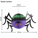3 PCS / Set Creative Funny Halloween Ghost Bats Spider Pendant Paper Decoration and Props Horror - Image 4