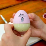 Cute Cartoon Mechanical Egg Kitchen Timer Alarm Clock Students Learn Time Management Machines,Random Color Delivery - Image 2
