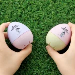 Cute Cartoon Mechanical Egg Kitchen Timer Alarm Clock Students Learn Time Management Machines,Random Color Delivery - Image 3