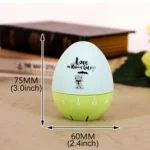 Cute Cartoon Mechanical Egg Kitchen Timer Alarm Clock Students Learn Time Management Machines,Random Color Delivery - Image 4
