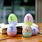 Cute Cartoon Mechanical Egg Kitchen Timer Alarm Clock Students Learn Time Management Machines,Random Color Delivery - Image 5