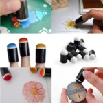 10 PCS Finger Painting Sponge Daubers Coloring Foam Fingertips - Image 5