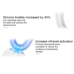 Vwhite 3 Cleaning Modes Silicone Electric Automatic Beauty Tooth Instrument - Image 7