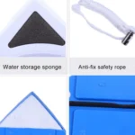 Useful Double Side Glass Wiper Cleaning Brushes Window Cleaner, Applicative Range: 5-12mm Glass - Image 3