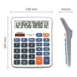 OSALO OS-5M 12 Digits Desktop Calculator Solar Energy Dual Power Calculator - Image 4