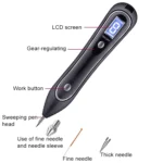 SONGSUN X2 Professional Portable Skin Spot Tattoo Freckle Removal Machine Mole Dot Removing Laser Plasma Beauty Care Pen with LCD Display Screen & 9 Gears Adjustment - Image 4