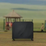 Anti-UV Waterproof Dust-proof 210D Oxford Cloth Folding BBQ Protective Cover Outdoor Gas Charcoal Electric Barbeque Grill Cover, Size: 145*61*117cm(Black) - Image 7