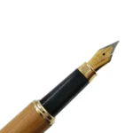 School Office Extra Fine Nib Transparent Piston Bamboo Fountain Ink Pen - Image 5