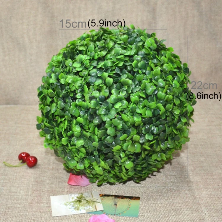 HC6805_1.webp Artificial Aglaia Odorata Plant Ball Topiary Wedding Event Home Outdoor Decoration Hanging Ornament, Diameter: 8.7 inch - Image 2