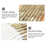 2 PCS Archival Pigment Ink Drawing Fineliner Pens Nib Manga Micron Pen - Image 4