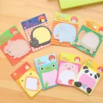 40 PCS Cartoon Animal Shaped Self Adhesive Memo Pad N-times Sticky Notes Bookmark School Office Supply, Random Style Delivery - Image 6