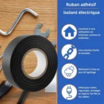 10 PCS 16mm Waterproof PVC Insulating Tare Electricians Electrical Tape(Black) - Image 4