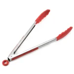 9 inch Silicone Non-slip Food Bread Barbecue BBQ Clip Tongs Kitchen Tools - Image 2