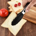 12 inch Silicone Non-slip Food Bread Barbecue BBQ Clip Tongs Kitchen Tools - Image 5