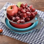 Creative Folding Vegetables Fruits Storage Basket Organizer Drain Basket, L, Size: 29.5*23.5*10cm - Image 6