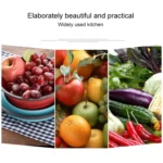 Creative Folding Vegetables Fruits Storage Basket Organizer Drain Basket, L, Size: 29.5*23.5*10cm - Image 7