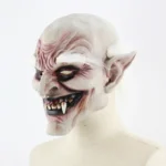 Halloween Festival Party Latex White-browed Monster Frightened Mask Headgear, with Hair - Image 3