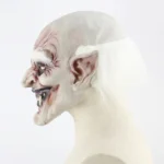 Halloween Festival Party Latex White-browed Monster Frightened Mask Headgear, with Hair - Image 4