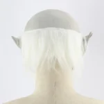 Halloween Festival Party Latex White-browed Monster Frightened Mask Headgear, with Hair - Image 5
