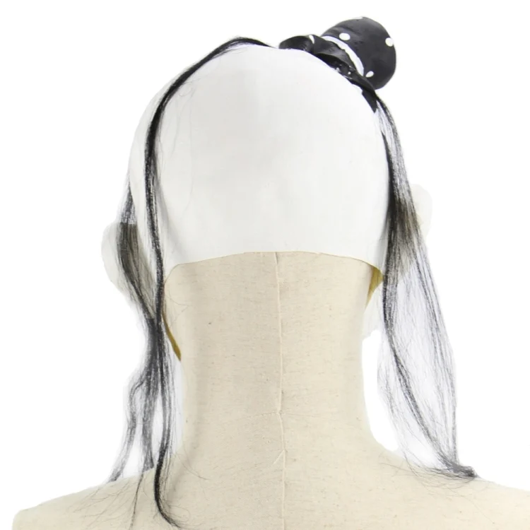 HC6899_4.webp Halloween Festival Party Latex Devil Clown Frightened Mask Headgear, with Hair - Image 5