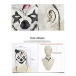 Halloween Festival Party Latex Devil Clown Frightened Mask Headgear, with Hair - Image 6