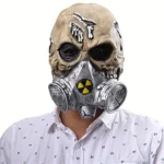 Halloween Festival Party Latex Biochemical Gas Mask Skeleton Frightened Mask Headgear