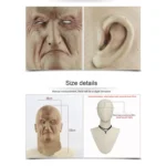 Halloween Festival Party Latex Underworld Boss Frightened Mask Headgear - Image 6