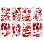 Halloween Decorations PVC Creative Blood-printed Wall Stickers Window Stickers, Size: 25*30cm, Random Style Delivery - Image 6