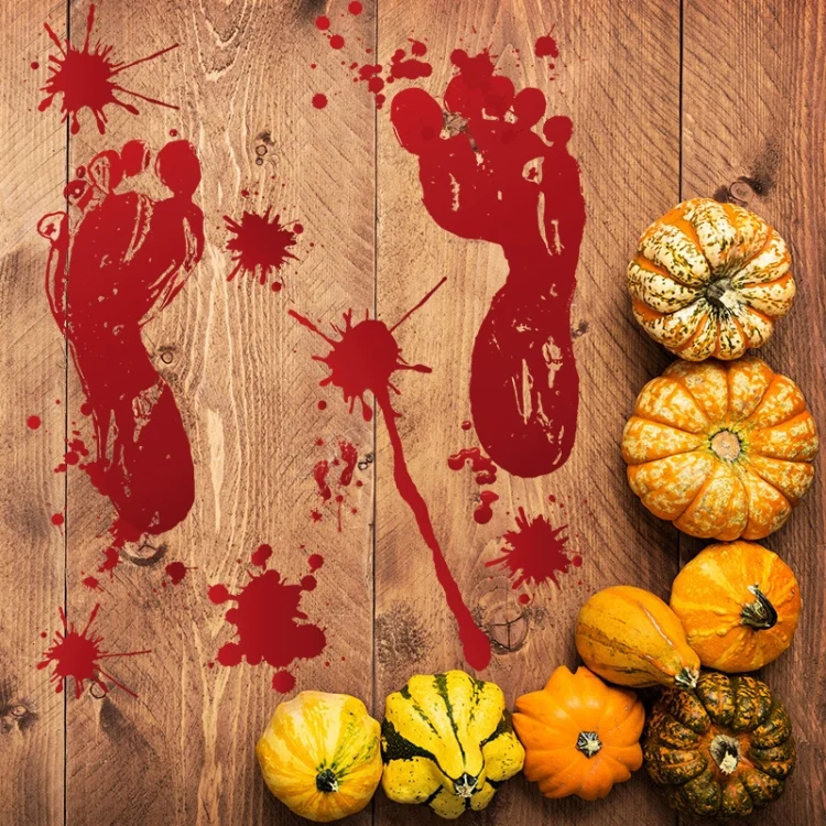 HC6949_8.webp Halloween Decorations PVC Creative Blood Handprints and Footprints Wall Stickers Window Stickers, Random Style Delivery - Image 9