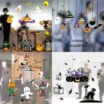 Halloween Decorations PVC Personalized DIY Glass Electrostatic Stickers, Random Style Delivery - Image 8