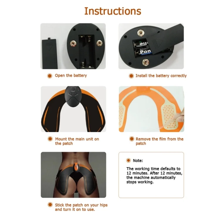 HC6989_11.webp Intelligent Multi-function Hip Massager Hip Trainer, Buttock Sticker - Image 12