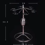 Iron Hanging Wine Glass Shelf Drain Rack Goose Egg Cup Holder - Image 2