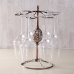 Iron Hanging Wine Glass Shelf Drain Rack Goose Egg Cup Holder - Image 5