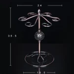 Iron Hanging Wine Glass Shelf Drain Rack Pearl Shape Cup Holder - Image 2