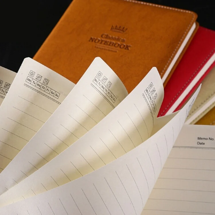 HC7045Z_2.webp A5100 Pages Leather Soft Cover Notebook A5100 Pages Leather Soft Cover Notebook Pocket Memo - Image 4
