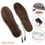 USB Electric Powered Heated Insoles Keep Feet Warm Pad with USB Cable & Power Adapter, Size: 39-40 yard - Image 5