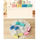 24pcs/Box Long Tail Ticket Clip Iron Clip File Clip, Random Color Delivery - Image 3