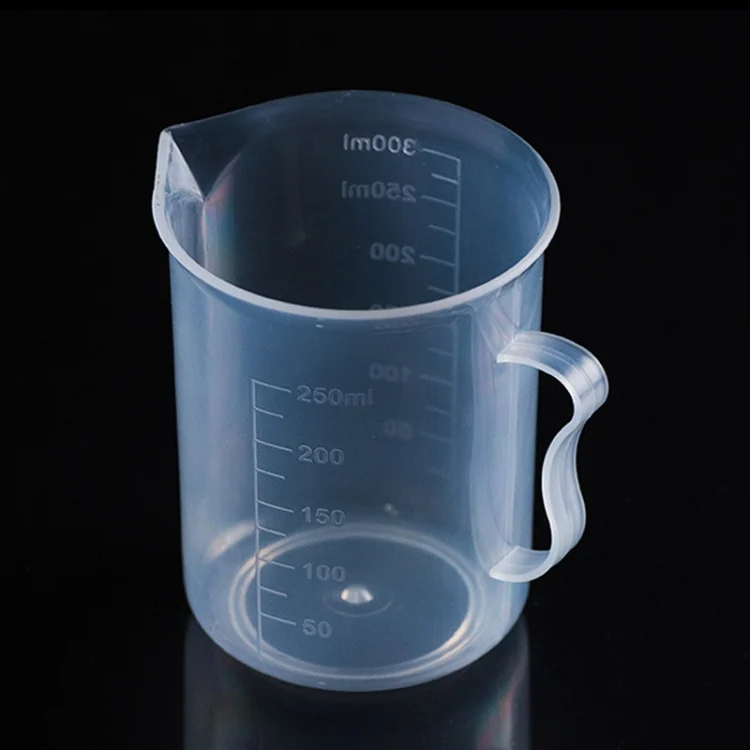 HC7258T_1.webp 10 PCS 250ml Food Grade PP Plastic Flask Digital Measuring Cup Cylinder Scale Measure Glass Lab Laboratory Tools - Image 2