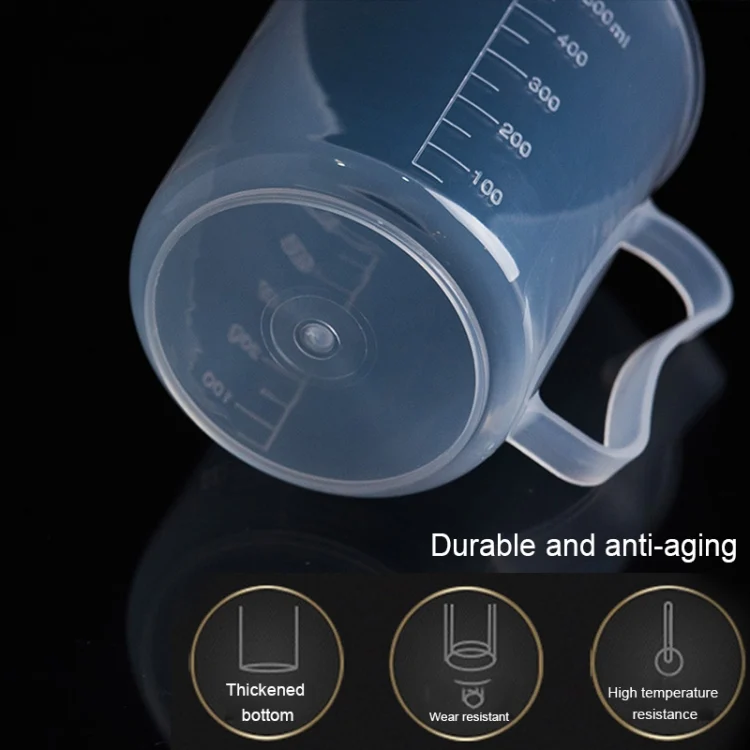HC7258T_3.webp 10 PCS 250ml Food Grade PP Plastic Flask Digital Measuring Cup Cylinder Scale Measure Glass Lab Laboratory Tools - Image 4