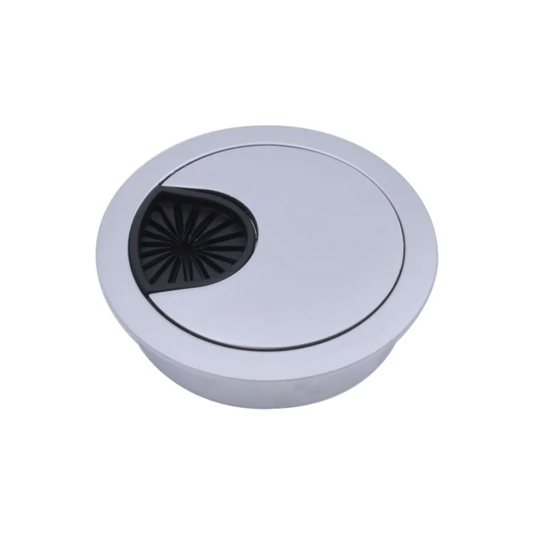 HC7298D_1.webp 2 PCS Desk Computer Desktop Zinc Alloy Round Threading Box Hole Cover, Hole Diameter: 53mm  (Bright Gold) - Image 2