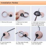 2 PCS Desk Computer Desktop Zinc Alloy Round Threading Box Hole Cover, Hole Diameter: 60mm (Green Bronze) - Image 6