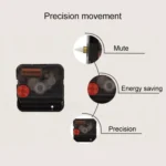 Retro Wooden Round Single-sided Gear Clock Rome Number Wall Clock, Diameter: 30cm - Image 6