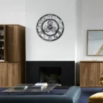 Retro Wooden Round Single-sided Gear Clock Number Wall Clock, Diameter: 50cm - Image 9