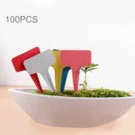 100PCS Floral Label Gardening Label T - type Label Insert Label Potted Label,Random Color Delivery