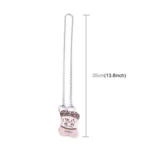 Pet Collars Pet Neck Strap Dog Neckband Snake Chain Dog Chain Solid Metal Chain Dog Collar,Length:35cm - Image 3