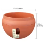 Hanging Plastic Flower Pots Hanging Pots Flower Pot With Hanging Chain,Small Size:20*13.6cm ,Random Color Delivery - Image 2
