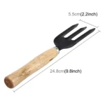 Rake Shovel Digging Trowel 3 in 1 Wooden Handle Metal Head Mini Garden Plant Tool Gardening Tool Garden Flower Tools Garden Tools Combination Set - Image 4