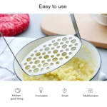 Stainless Steel Manual Pumpkin Potato Ricer Masher with Broad and Ergonomic Horizontal Handle - Image 7