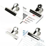 100PCS 22mm Silver Metal Stainless Steel Round Clip Notes Letter Paper Clip Office Bind Clip - Image 6