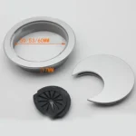 10 PCS Desk Computer Desktop Plastic Round Threading Box Hole Cover, Hole Diameter: 53mm - Image 3